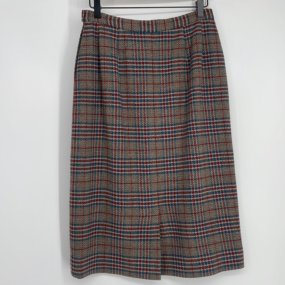 Pendleton Vtg Virgin Wool Tweed Plaid Cottagecore… - image 3